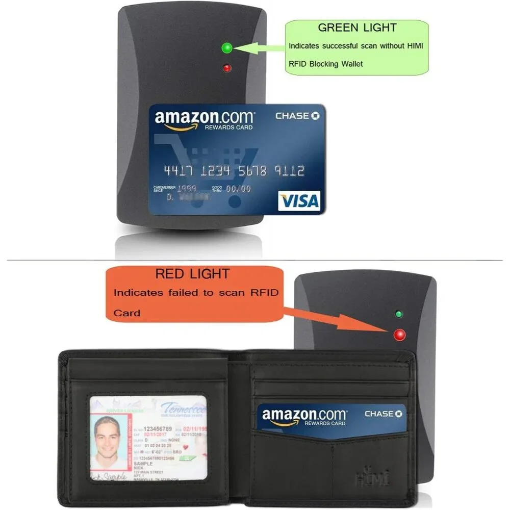 Men-Genuine Leather RFID Blocking Bifold Stylish Wallet With 2 ID Window